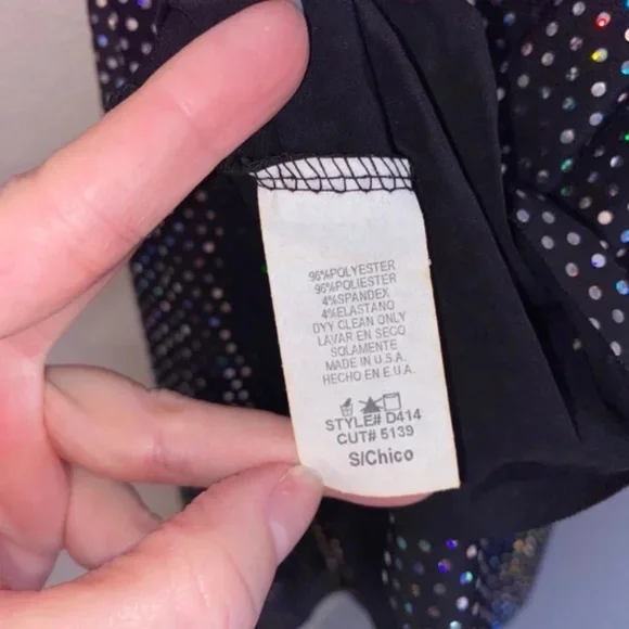 *sold on ebay* BODY CENTRAL Holographic Sparkle Sequin Party Dress Disco 70s - Picture 8 of 13